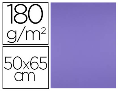 LIDERPAPEL - CARTULINA 50X65 CM 180 GR PURPURA UNIDAD (Ref.CT37)