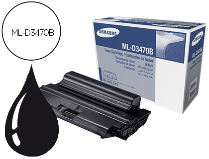 SAMSUNG - Toner Laser ORIGINALES ML-D3470B Negro (Ref.ML-D3470B/EUR)