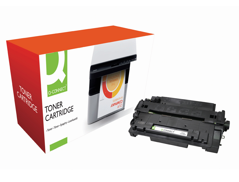 Q-CONNECT - Toner Laser COMPATIBLES HP CE255A PARA LASERJET P3015 / P3015D / 3015DN / 3015X -6.000PAG- (Ref.KF14724)