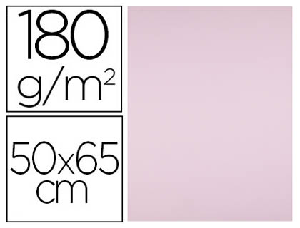 LIDERPAPEL - CARTULINA 50X65 CM 180G/M2 ROSA (Ref.CX31)