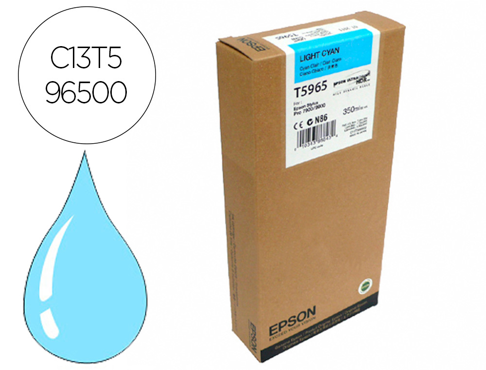 EPSON - Ink-jet gf stylus photo 7900/9900 cian claro (Ref. C13T596500)