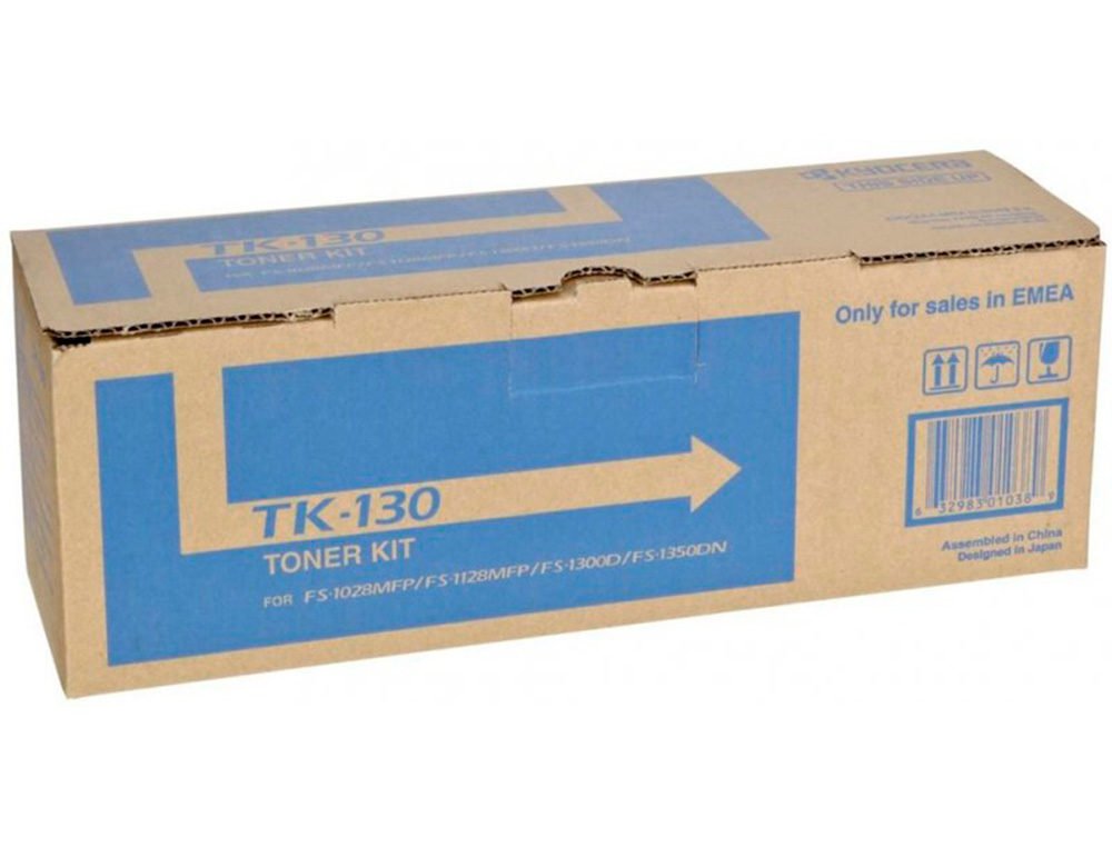 KYOCERA MITA - Toner Laser ORIGINALES TK130 NEGRO 7,2K (Ref.1T02HS0EUC)