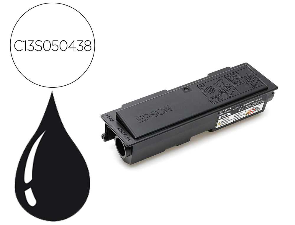 EPSON - Toner Laser ORIGINALES 0438 Negro (Ref.C13S050438)