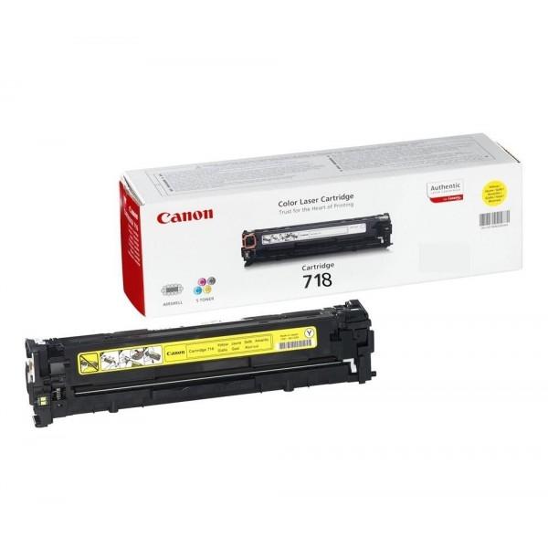 CANON - Cartuchos ORIGINALES Inyección De Tinta 718 Y (Ref.2659B002)
