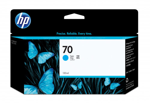 HP ( HEWLETT PACKARD ) - Cartuchos ORIGINALES Inyección De Tinta 70 Cyan (Ref.C9452A)