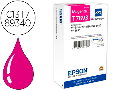 EPSON - Cartuchos Inyeccion T7893 Magenta (Ref.C13T789340)