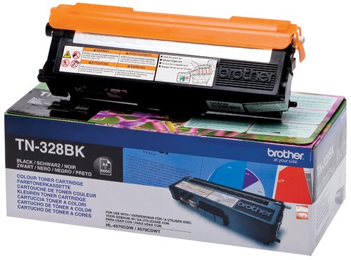 BROTHER - Toner Laser ORIGINALES NEGRO 6K (Ref.TN-328BK)