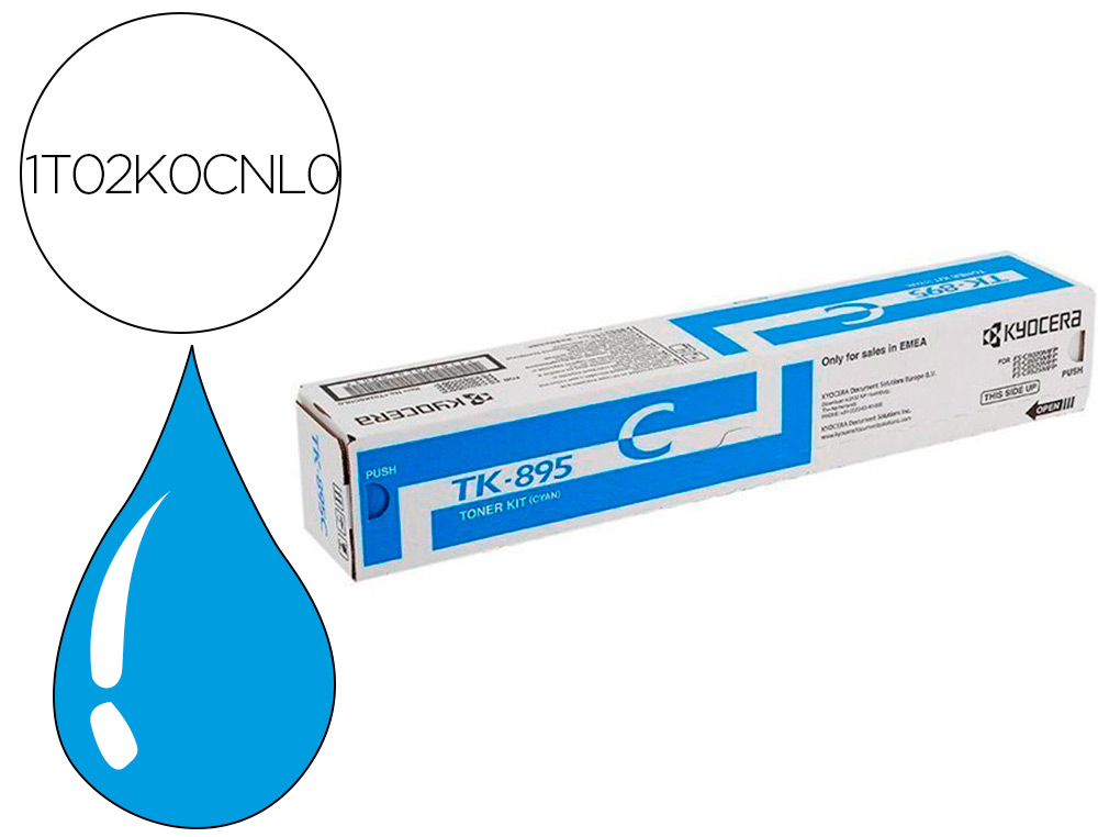 KYOCERA MITA - KYOCERA - Toner -mita tk895c fsc-8020mcp / 8025mcp / c8520 / c8525 laser cian tk895c (Ref. 1T02K0CNL0)