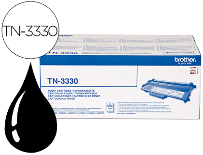 BROTHER - Toner Laser ORIGINALES Negro 3.000pg (Ref.TN3330)