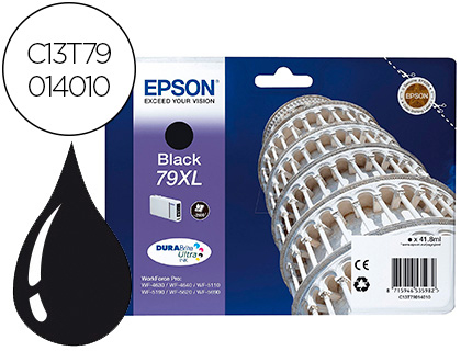 EPSON - Cartuchos ORIGINALES Inyección De Tinta 79XL NEGRO (Ref.C13T79014010)