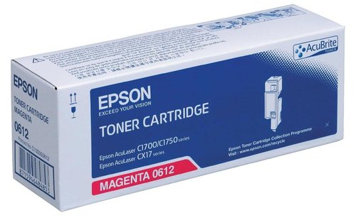 EPSON - Toner Laser ORIGINALES S050612 Magenta Para AL-C1700/1750 1400 paginas (Ref.C13S050612)