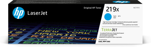 HP ( HEWLETT PACKARD ) - Toner ORIGINAL LaserJet 219X - Cian - Alta Capacidad 2.500pag. (Ref.W2191X)