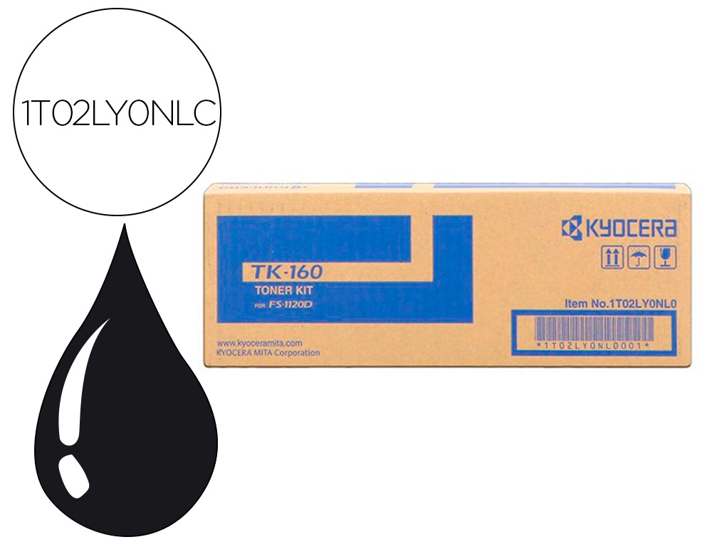 KYOCERA MITA - KYOCERA - Toner -mita fs-1120d / 1120dn negro tk-160 (Ref. 1T02LY0NLC)