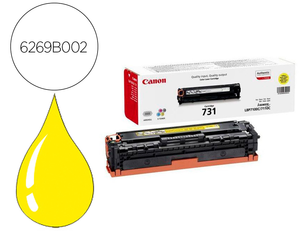 CANON - Toner Laser ORIGINALES 731 AMARILLO (Ref.6269B002)