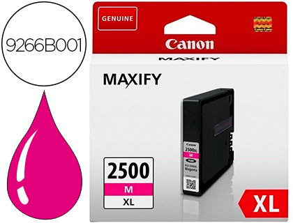 CANON - Cartuchos ORIGINALES Inyección De Tinta PGI-2500 XL M AA (Ref.9266B001)