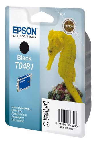 EPSON - Cartuchos ORIGINALES Inyección De Tinta T0481 Negro (Ref.C13T04814010)