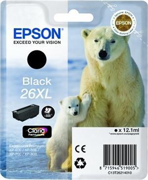 EPSON - Cartuchos ORIGINALES Inyección De Tinta INY NG 500PÁG 26XL (Ref.C13T26214012)