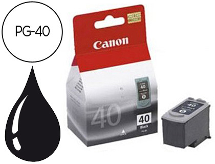 CANON - Cartuchos ORIGINALES Inyección De Tinta PG-40 Negro (Ref.0615B001)