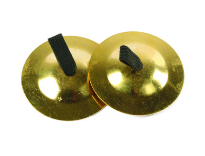 AMAYA - Crotalo de cobre con agarre de tela set de 2 unidades diametro 6 cm (Ref. 441026)