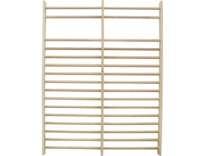 AMAYA - Espaldera doble en madera de haya con 16 peldaños 2,6mx2 m (Ref. 300055)