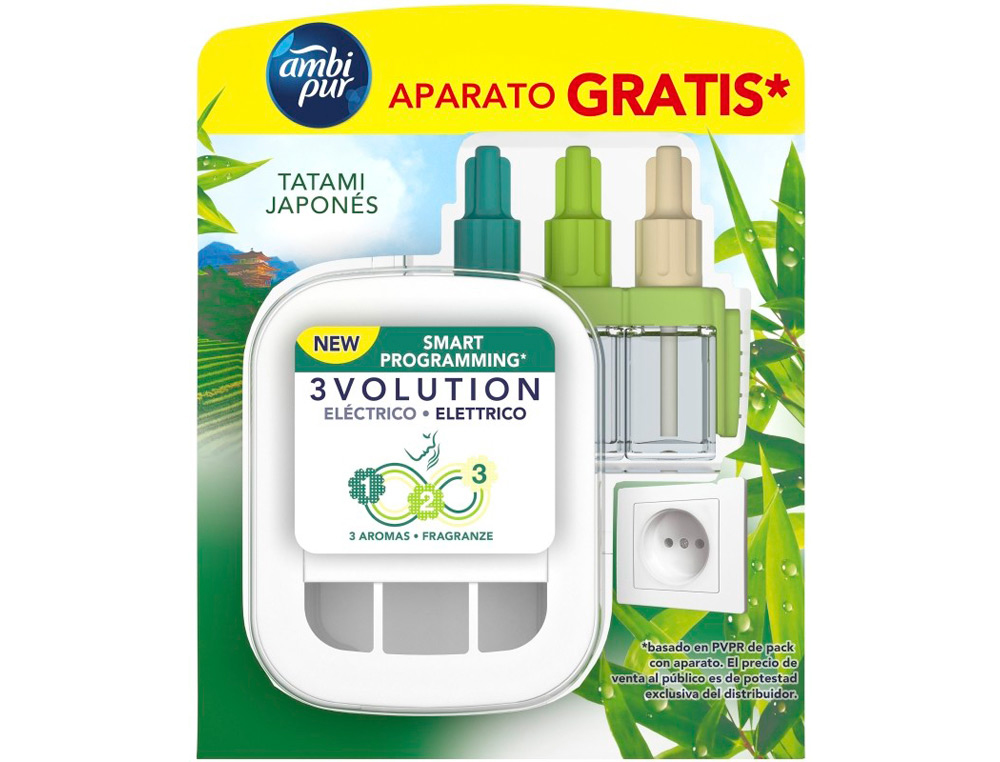 AMBIPUR - AMBI PUR - Ambientador electrico 3 volution japones recambio 21,5 ml (Ref. 062232)