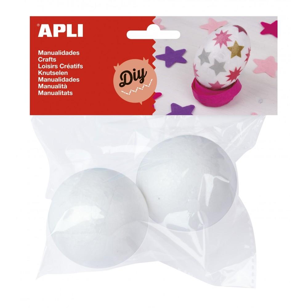 APLI - BOLAS POLIESPAN 60 mm. BOLSA de 2 (Ref.13280)