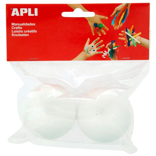 APLI - BOLAS POLIESPAN 70 mm. BOLSA de 2 (Ref.13476)