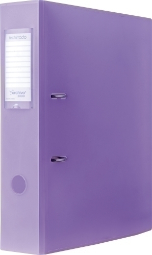 ARCHIVO 2000 - ARCHIVADOR PLÁSTICO ARCHIRRADO FORMATO DIN A4 MECANISMO DE PALANCA PASO 80 MM MALVA TRASLÚCIDO (Ref.210 ML TL)