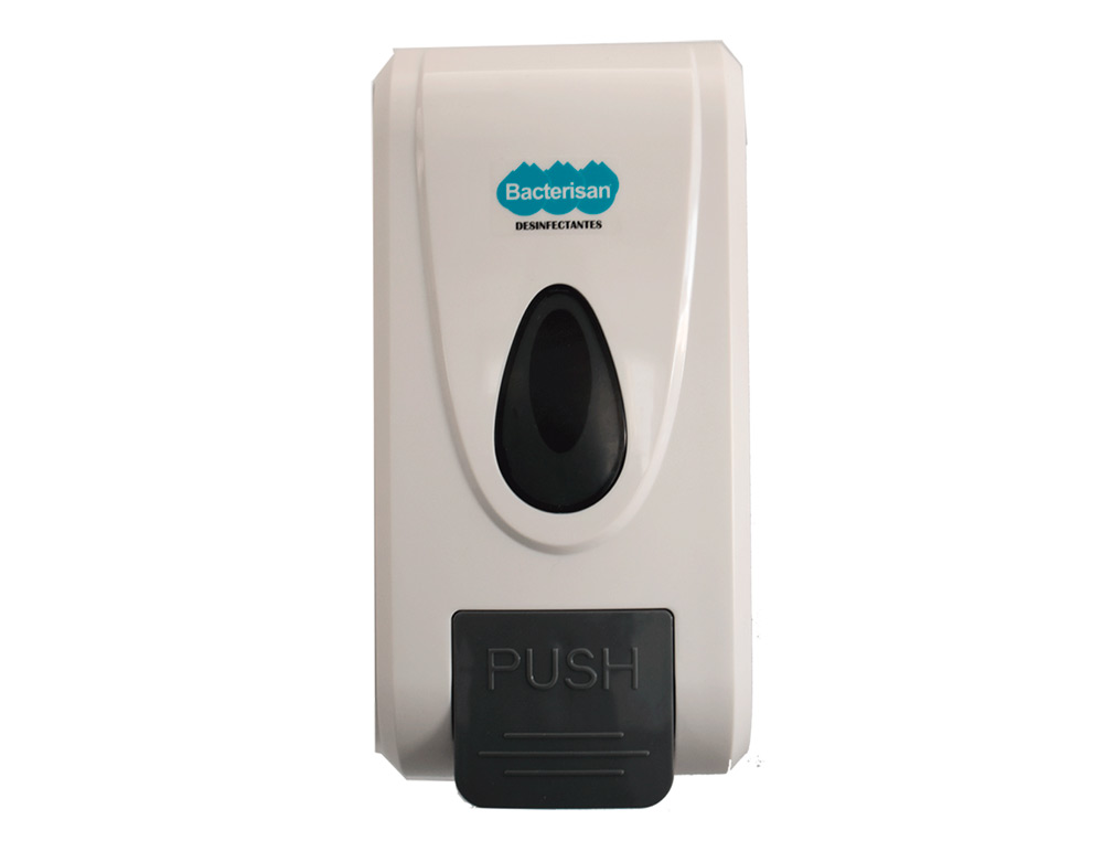 BACTERISAN - Dispensador para gel y jabon para pared manual capacidad 800 ml color blanco 120x110x240 mm (Ref. 5001LS028320)