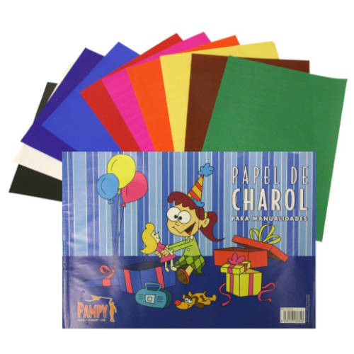 BISMARK - BLOCK DE PAPEL CHAROL PARA MANUALIDADES 10 HOJAS 33 X 23 CM -24U- (Ref.313634)