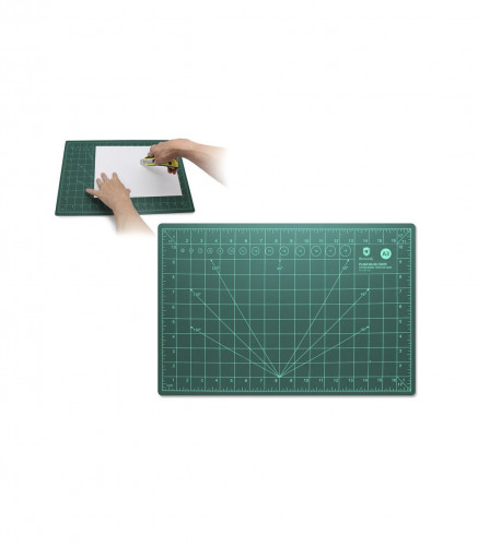 BISMARK - VADE DE CORTE PVC A3 CUADRICULA IMPRESA (Ref.325342)