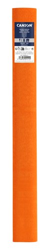 CANSON - PAPEL CREPE (PINOCHO) 40g 0,5x2,5 m NARANJA ZINNIA (Ref.C200001411)