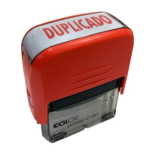 COLOP - SELLO PRINTER C20 FORMULA " DUPLICADO " ALMOHADILLA E/20 14X38MM ROJO (Ref.141685)