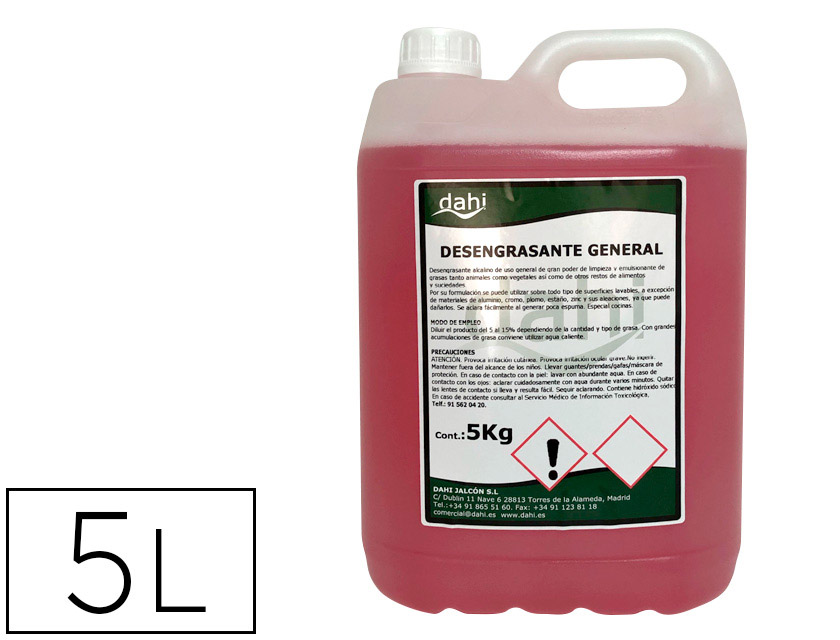 DAHI - Limpiador desengrasante multiusos garrafa 5 litros (Ref. PCH415-DJ)