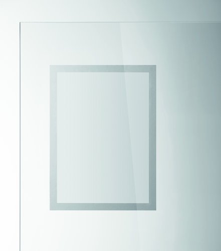 DURABLE - MARCOS AUTOADHESIVOS PARA CRISTAL Y ESCAPARATE A4 PLATEADO BOLSA de 2 (Ref.484123)