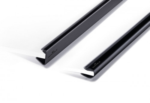 DURABLE - VAINA DE SUJECCIÓN PARA DOCUMENTOS A4 13MM ANCHO HASTA 100 HOJAS NEGRO (Ref.2912-01)