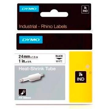 DYMO - RHINO CINTA ID1-24, NEGRO SOBRE BLANCO 24MMX1´5M, TUBO TERMORRETRACTIL - (Ref.1805443)