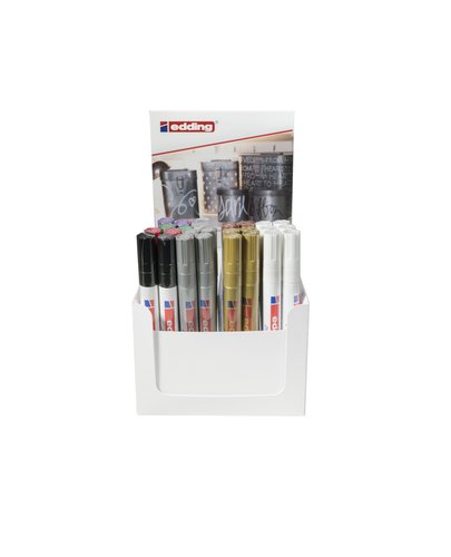 EDDING - MARCADOR T.OPACA PERM. 750 CONICO EXPOSITOR de 24 (Ref.52202)