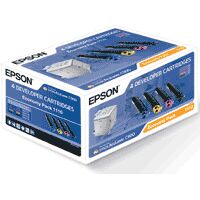 EPSON - ACULASER C-900 TONER, PACK 4 COLORES BAJA CAPACIDAD (Ref.C13S051110)