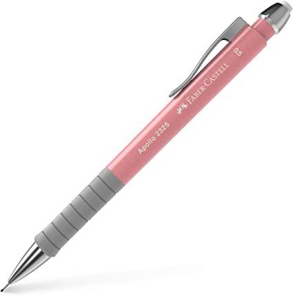 FABER CASTELL - Portaminas 0.5 mm apollo retractil color rosa claro (Ref. 232501)