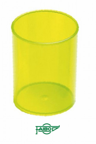 FAIBO - CUBILETE PORTALÁPICES PLÁSTICO FLUORESCENTE AMARILLO (Ref.205-20)