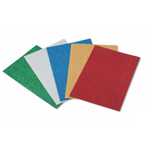 FAIBO - LÁMINAS EVA 40X60CM PURPURINA COLORES SURTIDOS -SET DE 5U- (Ref.1659-00)