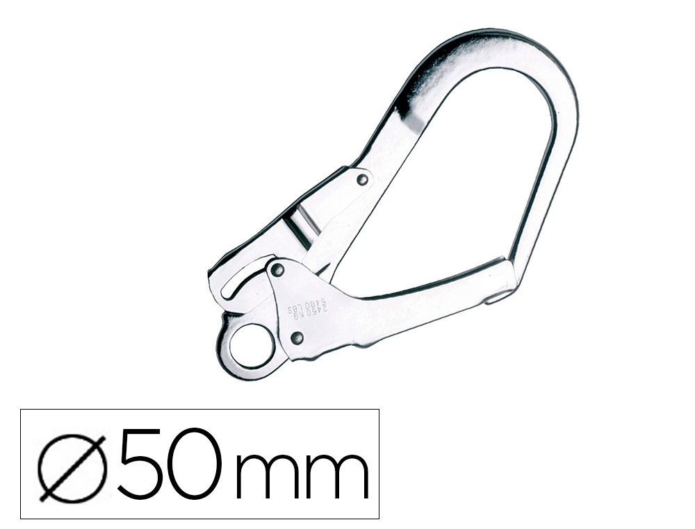 FARU - Gancho de seguridad acero galvanizado 50 mm (Ref. PZ022)