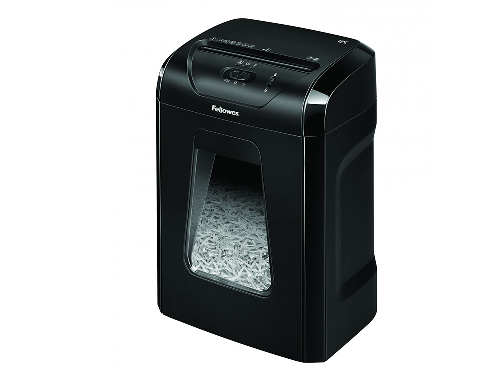 FELLOWES - DESTRUCTORA 12C CORTE EN PARTÍCULAS DE 4X40MM (NIVEL DIN P-4 APTO A LA LEY DE PROTECCION DE DATOS) (Ref.7120101)