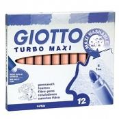 GIOTTO - ROTULADORES TURBO MAXI NARANJA ESTUCHE DE 12 (Ref.F456005)