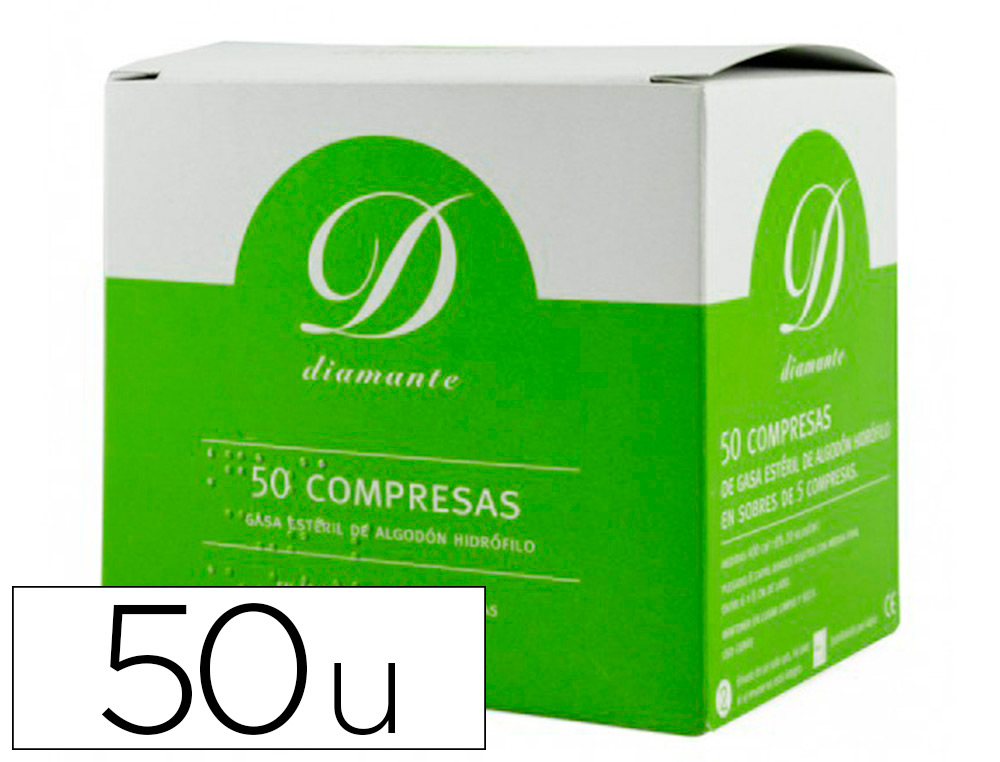 Gasa esteril algodon hidrofilo caja de 50 unidades (Ref. 482273)