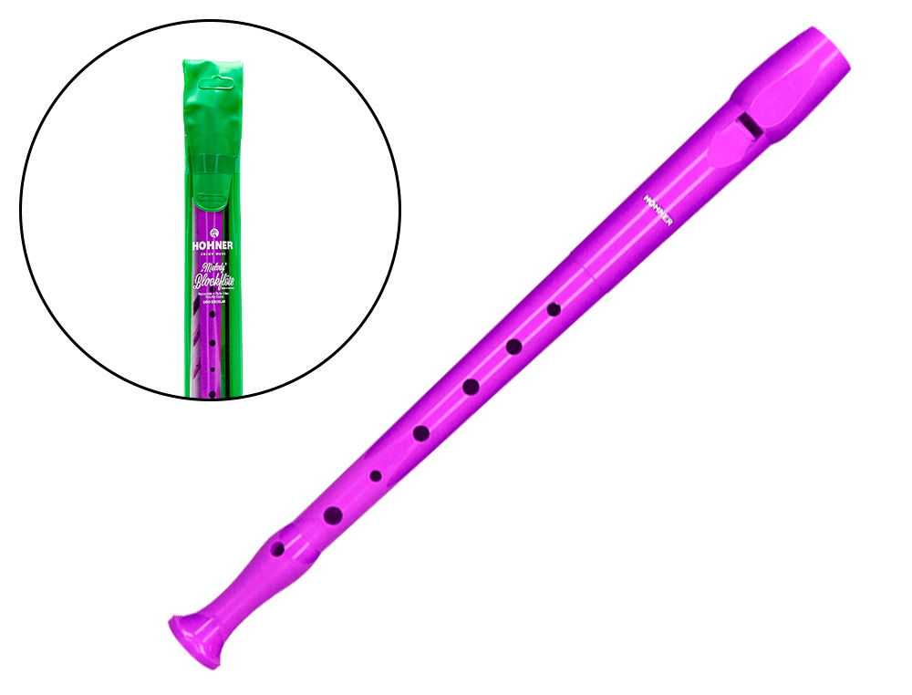 HOHNER - FLAUTA 9508 COLOR VIOLETA FUNDA VERDE Y TRANSPARENTE (Ref.9508 SSE VIO)