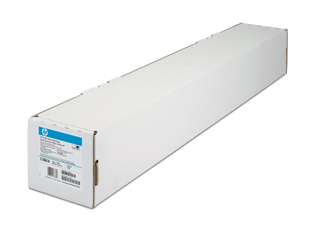 HP - PAPEL BLANCO BLANCO BRILLANTE, A0, 90G/M2, 45.7M (Ref.Q1444A)