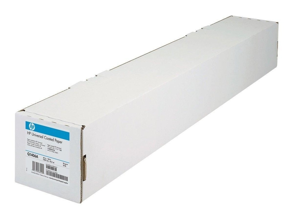 HP - PAPEL COUCHE (RECUBIERTO) LF ROLLO 36", 45,7M. X 914MM., 95G. (Ref.Q1405B)