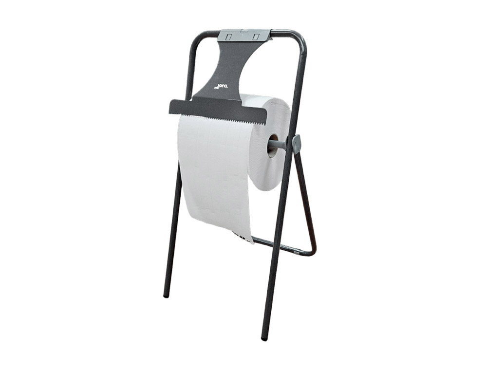 JOFEL - Portabobina industrial metalico suelo con sierra de corte para bobinas de hasta 500 m 850x418x445 mm (Ref. AD30001)